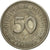 Coin, GERMANY - FEDERAL REPUBLIC, 50 Pfennig, 1974, Stuttgart, EF(40-45)