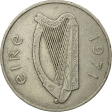 Münze, IRELAND REPUBLIC, 10 Pence, 1971, SS, Copper-nickel, KM:23