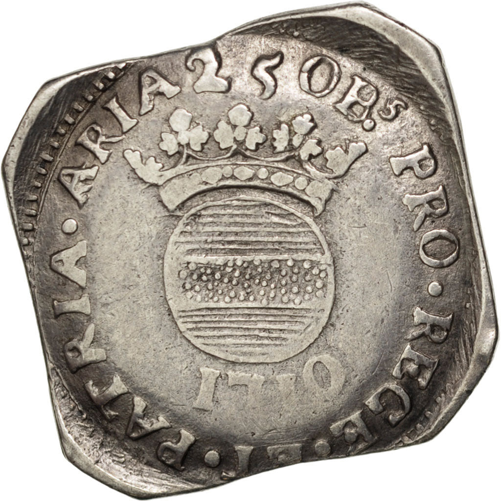 FRENCH STATES, 25 Sols, 1710, KM #15.2, EF(40-45), Silver, Boudeau #1995, 7.22