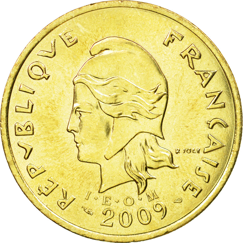 Coin, French Polynesia, 100 Francs, 2009, Paris, AU(55-58), Aluminum-Bronze