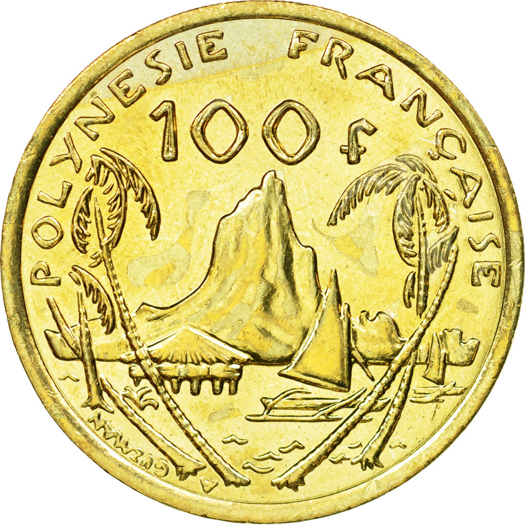 Coin, French Polynesia, 100 Francs, 2009, Paris, AU(55-58), Aluminum-Bronze