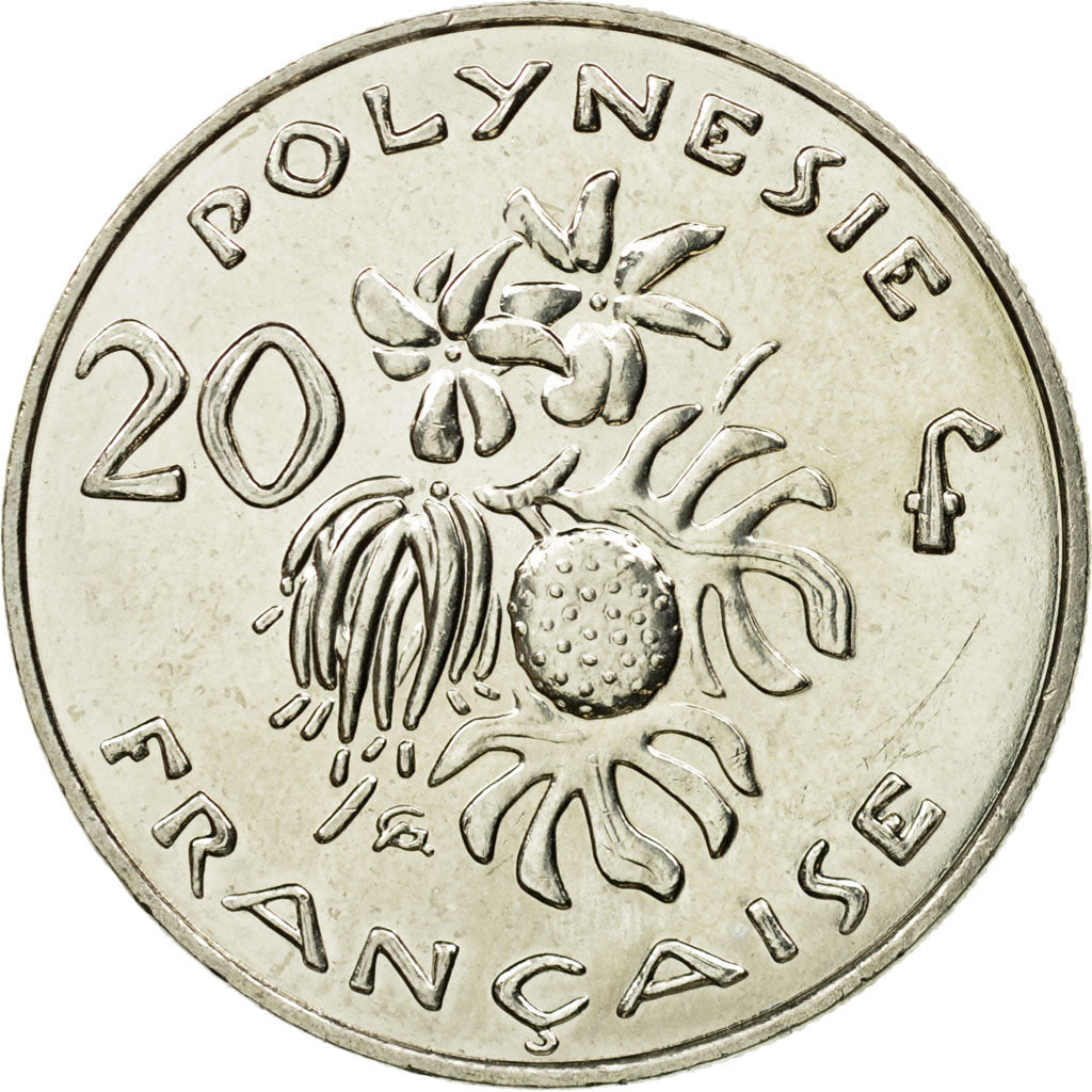 Coin, French Polynesia, 20 Francs, 2009, Paris, AU(55-58), Copper-nickel, KM:9a