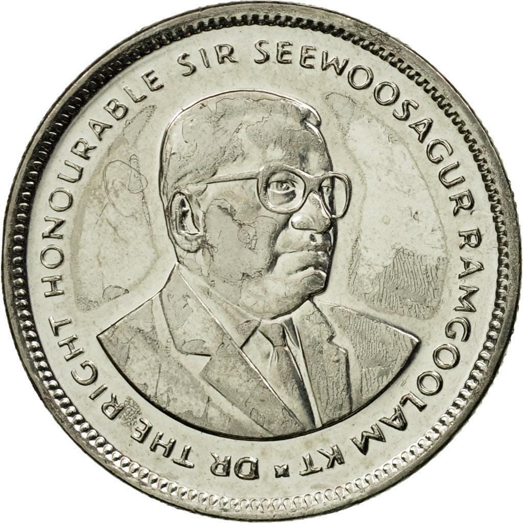 Moneta, Mauritius, 20 Cents, 2007, SPL-, Acciaio placcato nichel, KM:53
