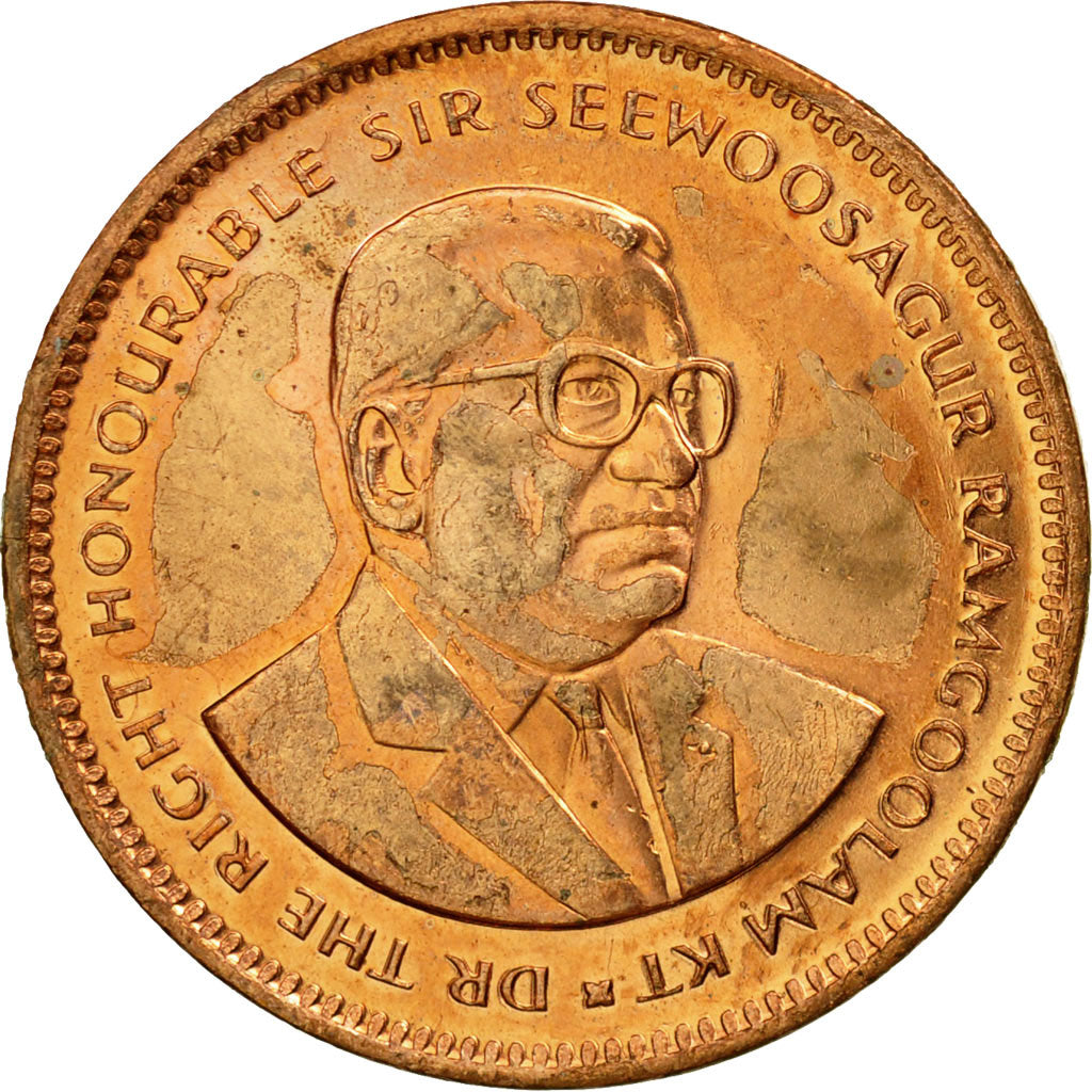 Monnaie, Mauritius, 5 Cents, 2007, SUP, Copper Plated Steel, KM:52