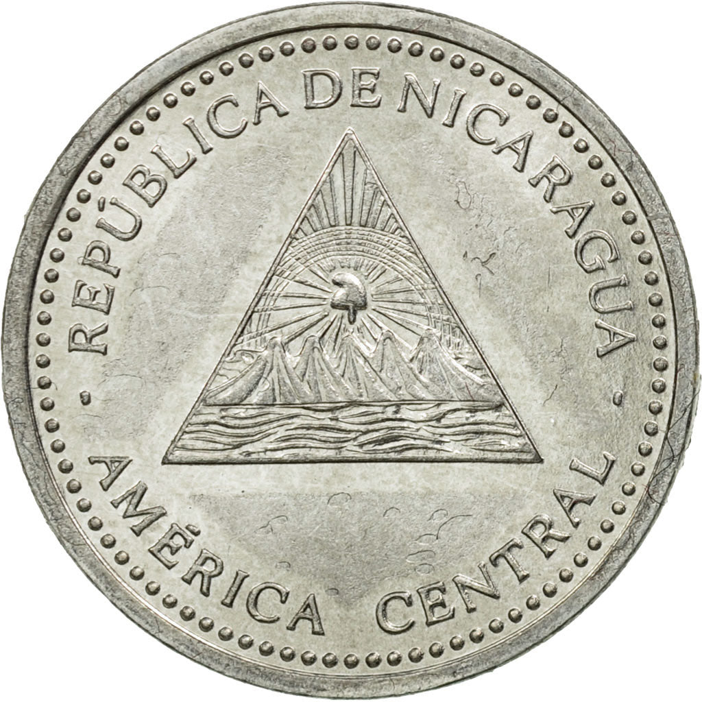 Coin, Nicaragua, 10 Centavos, 2007, AU(55-58), Aluminum, KM:105