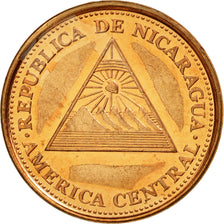 Coin, Nicaragua, 5 Centavos, 2002, British Royal Mint, AU(55-58), Copper Plated