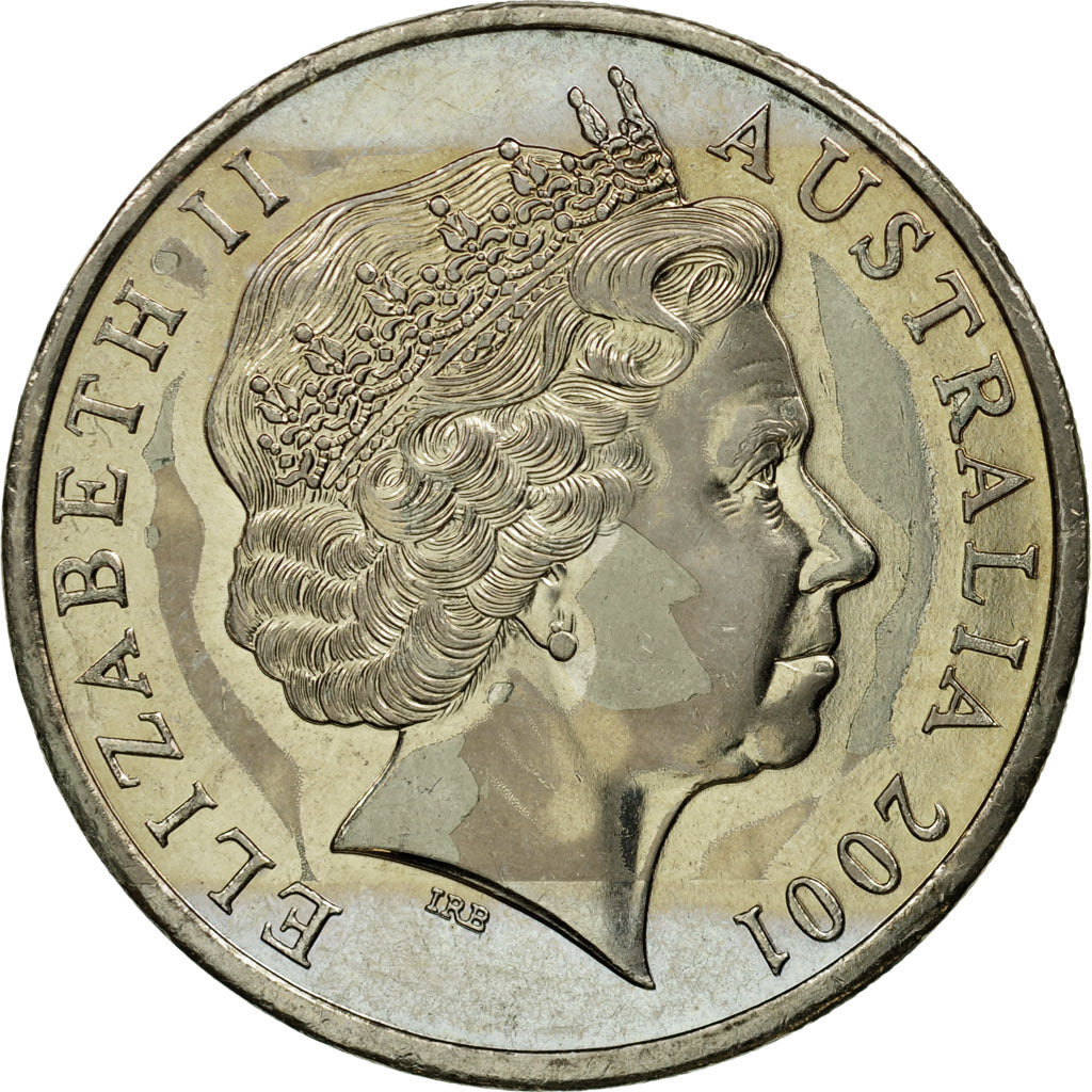 Coin, Australia, Elizabeth II, 20 Cents, 2001, Royal Australian Mint, EF(40-45)