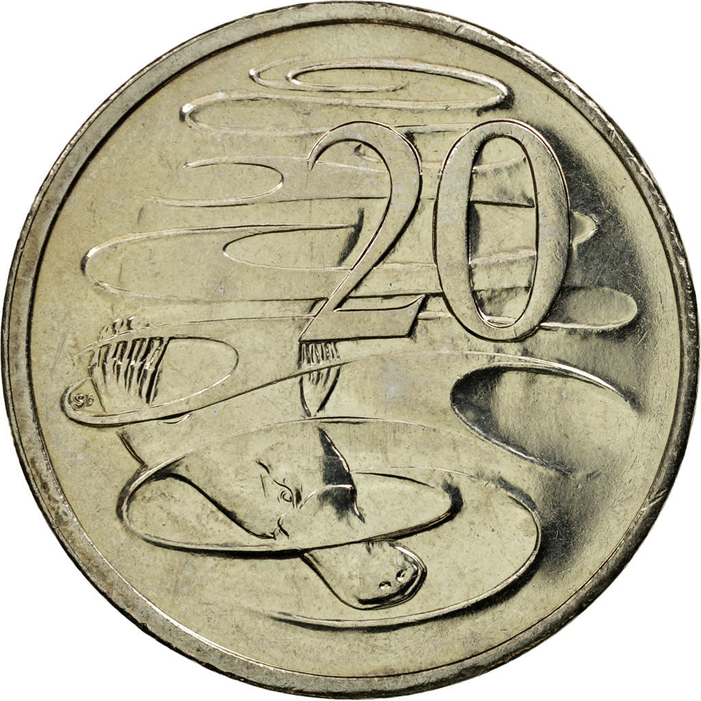 Coin, Australia, Elizabeth II, 20 Cents, 2001, Royal Australian Mint, EF(40-45)