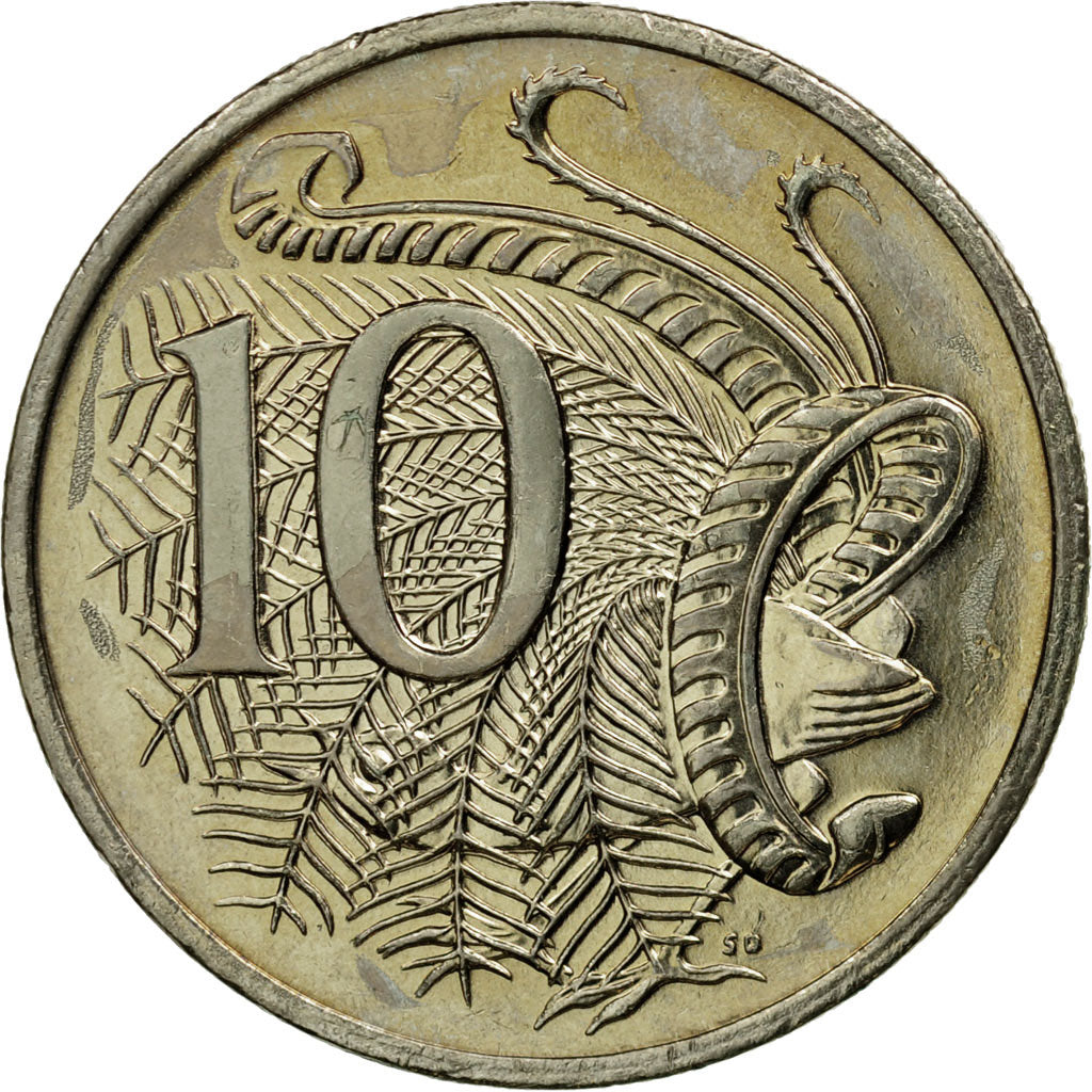 Coin, Australia, Elizabeth II, 10 Cents, 2001, AU(55-58), Copper-nickel, KM:402
