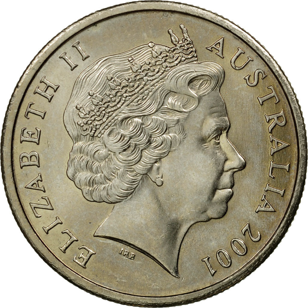 Moneta, Australia, Elizabeth II, 5 Cents, 2001, SPL-, Rame-nichel, KM:401