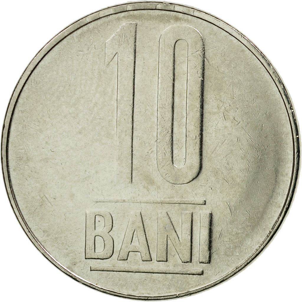 Coin, Romania, 10 Bani, 2005, Bucharest, EF(40-45), Nickel plated steel, KM:191