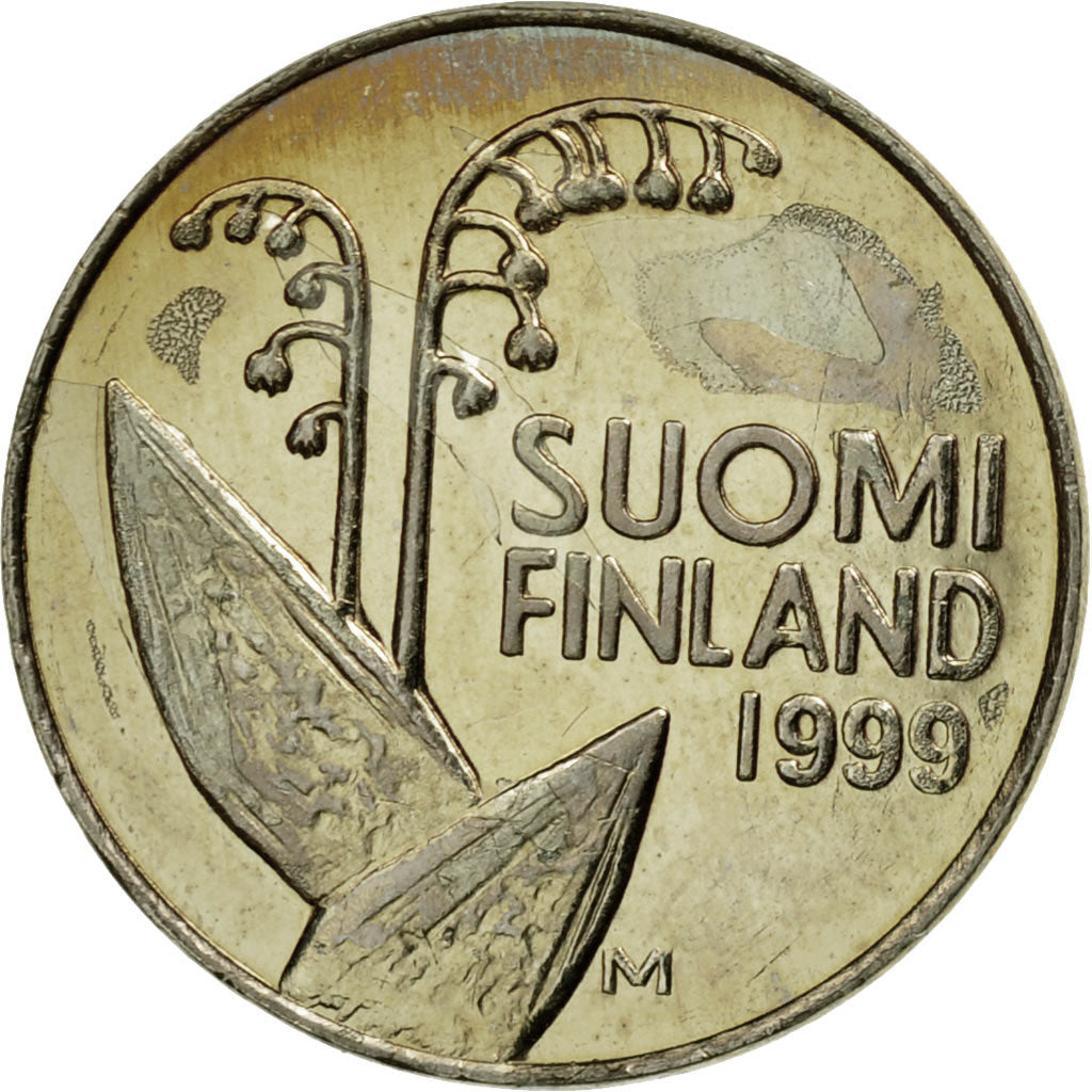 Coin, Finland, 10 Pennia, 1999, EF(40-45), Copper-nickel, KM:65