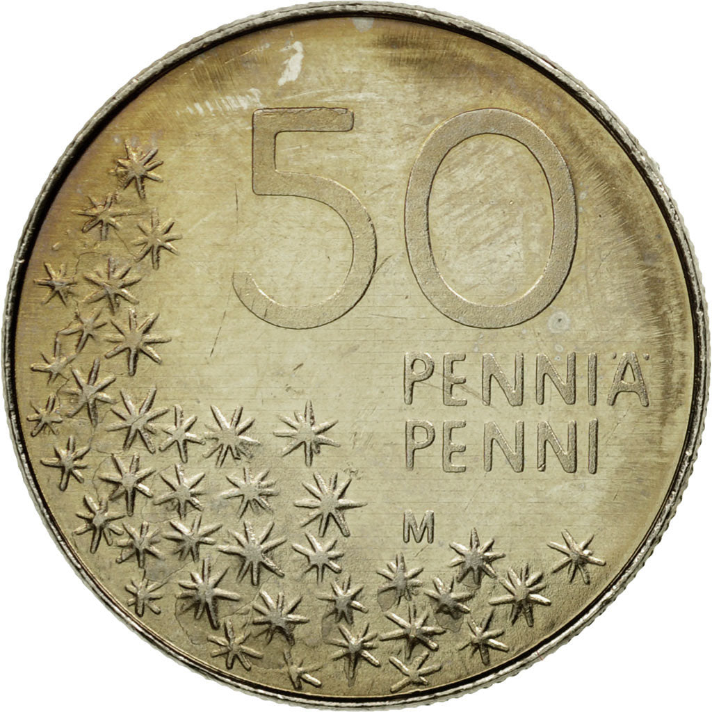 Coin, Finland, 50 Penniä, 2000, EF(40-45), Copper-nickel, KM:66