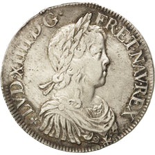 Münze, Frankreich, Louis XIV, Écu à la mèche longue, Ecu, 1648, Angers, SS+