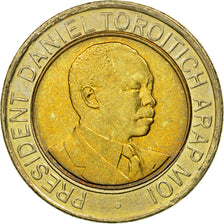 Coin, Kenya, 20 Shillings, 1998, British Royal Mint, EF(40-45), Bi-Metallic