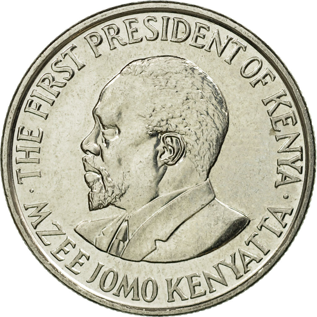 Coin, Kenya, 50 Cents, 2005, British Royal Mint, EF(40-45), Nickel plated steel