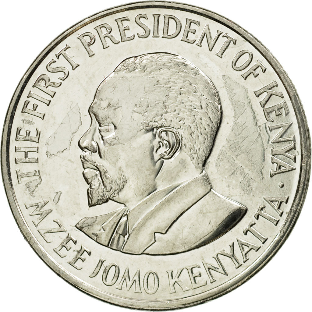 Coin, Kenya, Shilling, 2005, British Royal Mint, EF(40-45), Nickel plated steel