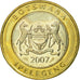 Coin, Botswana, 5 Pula, 2007, British Royal Mint, EF(40-45), Bi-Metallic, KM:30