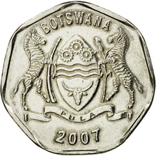 Coin, Botswana, 25 Thebe, 2007, British Royal Mint, EF(40-45), Nickel plated