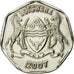 Coin, Botswana, 25 Thebe, 2007, British Royal Mint, EF(40-45), Nickel plated