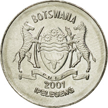 Coin, Botswana, 50 Thebe, 2001, British Royal Mint, EF(40-45), Nickel plated