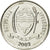 Moneta, Botswana, 10 Thebe, 2002, British Royal Mint, BB, Acciaio placcato