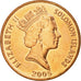 Coin, Solomon Islands, Elizabeth II, 2 Cents, 2005, EF(40-45), Bronze Plated