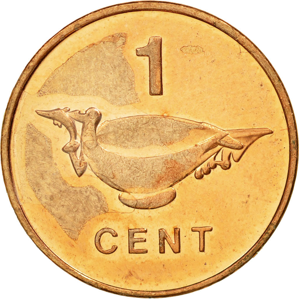 Coin, Solomon Islands, Elizabeth II, Cent, 2005, EF(40-45), Bronze Plated Steel