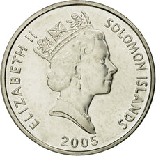 Coin, Solomon Islands, Elizabeth II, 5 Cents, 2005, EF(40-45), Nickel plated