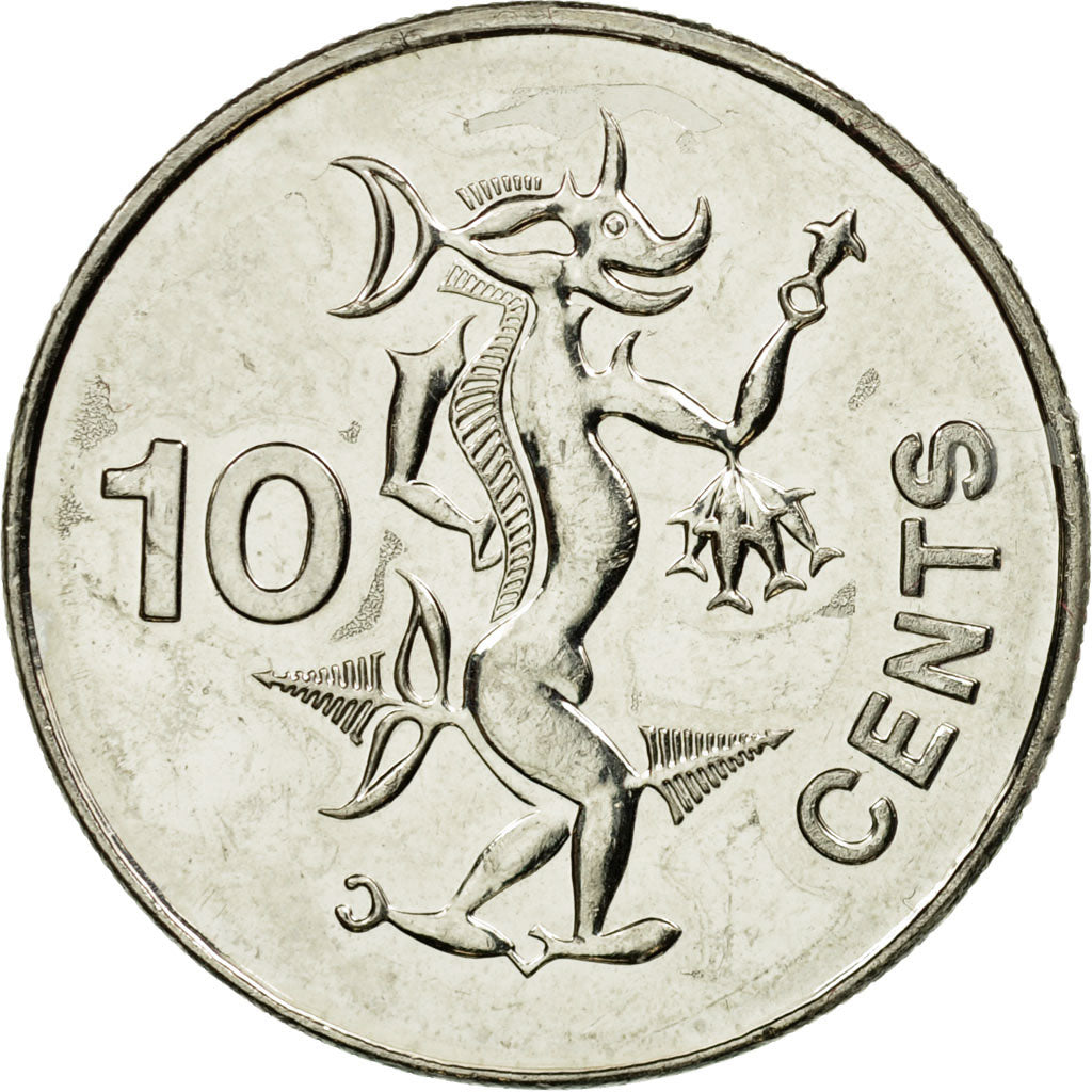 Monnaie, Îles Salomon, Elizabeth II, 10 Cents, 2005, TTB, Nickel plated steel