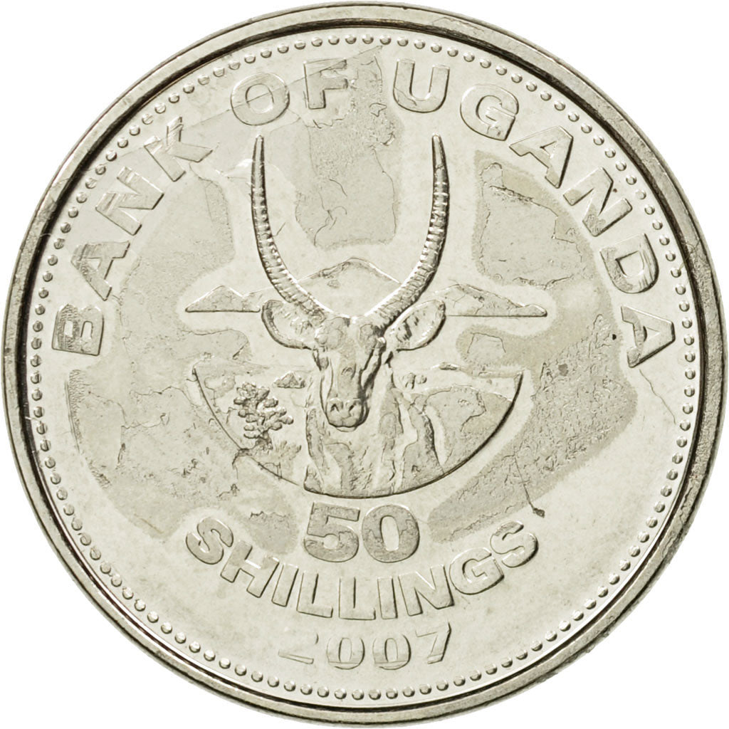 Münze, Uganda, 50 Shillings, 2007, Royal Canadian Mint, SS, Nickel plated
