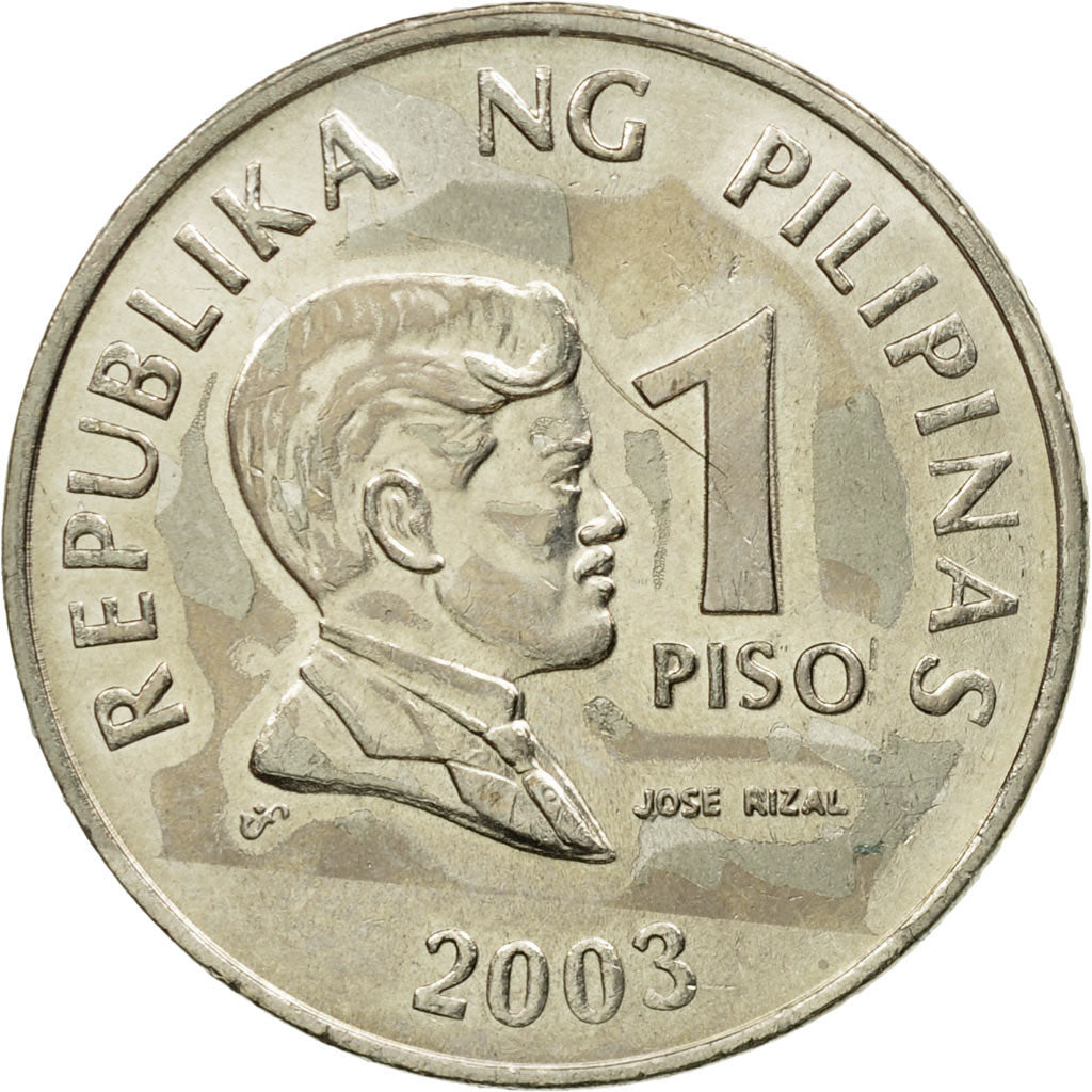 Coin, Philippines, Piso, 2003, EF(40-45), Copper-nickel, KM:269