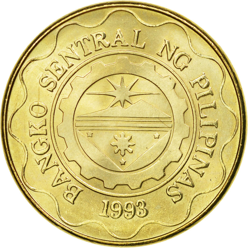 Coin, Philippines, 5 Piso, 2005, EF(40-45), Nickel-brass, KM:272