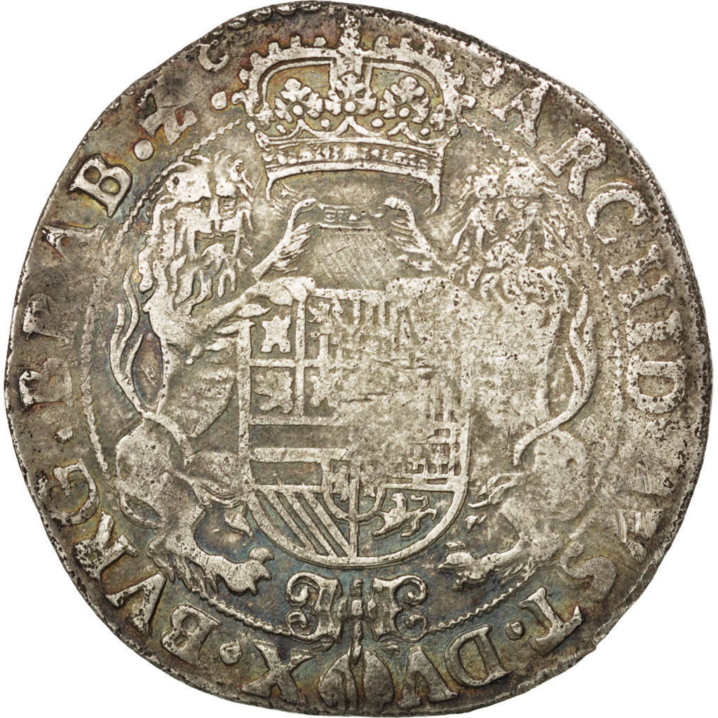 SPANISH NETHERLANDS, Ducaton, 1644, Antwerp, KM #72.1, EF(40-45), Silver, 32.33