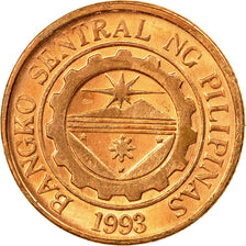 Coin, Philippines, 10 Sentimos, 2005, EF(40-45), Copper Plated Steel, KM:270.1