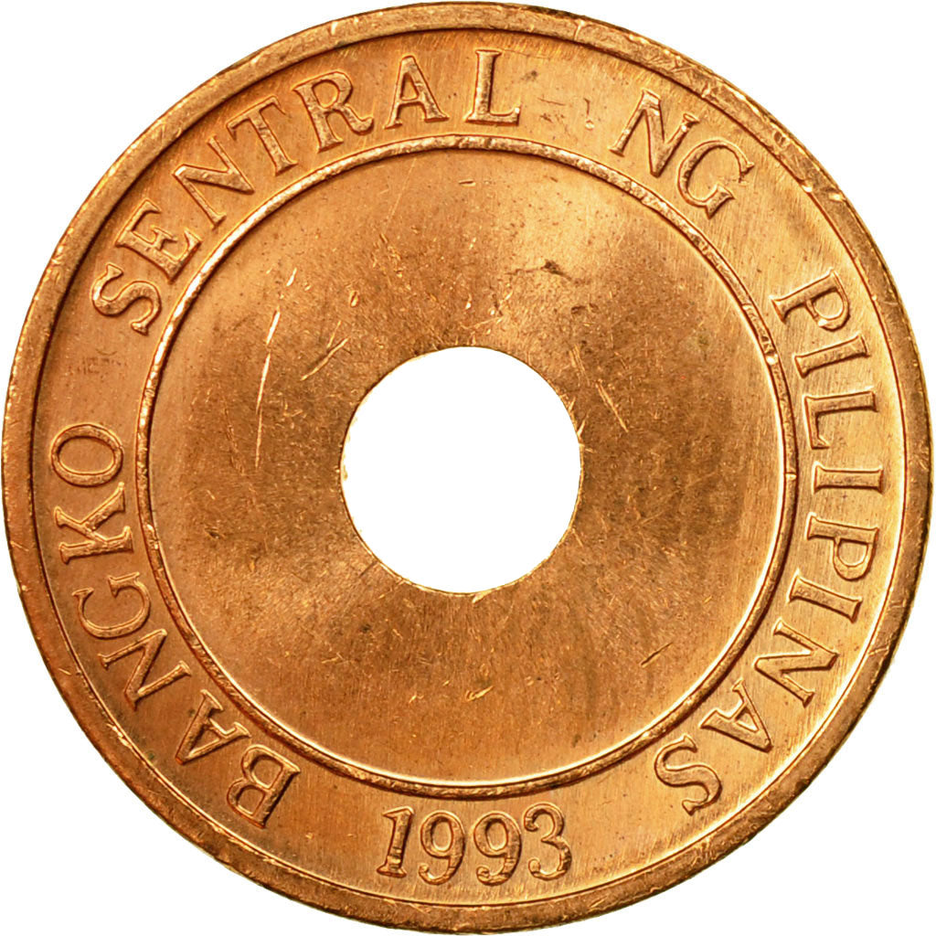 Coin, Philippines, 5 Sentimos, 2005, EF(40-45), Copper Plated Steel, KM:268