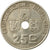Moneta, Belgia, 25 Centimes, 1938, EF(40-45), Mosiądz niklowy, KM:114.1