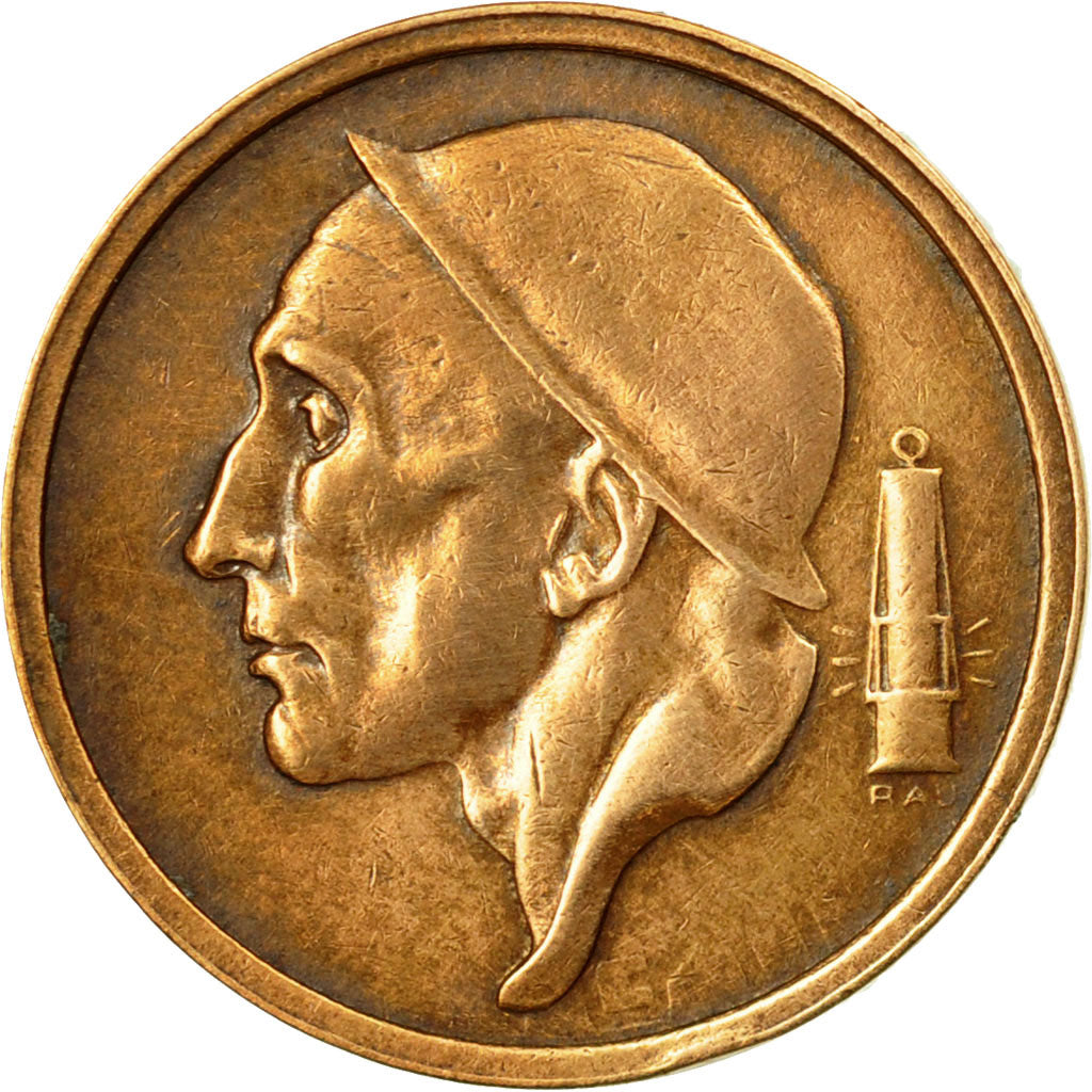 Coin, Belgium, 20 Centimes, 1957, EF(40-45), Bronze, KM:146
