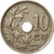 Moneta, Belgia, 10 Centimes, 1921, EF(40-45), Miedź-Nikiel, KM:85.1