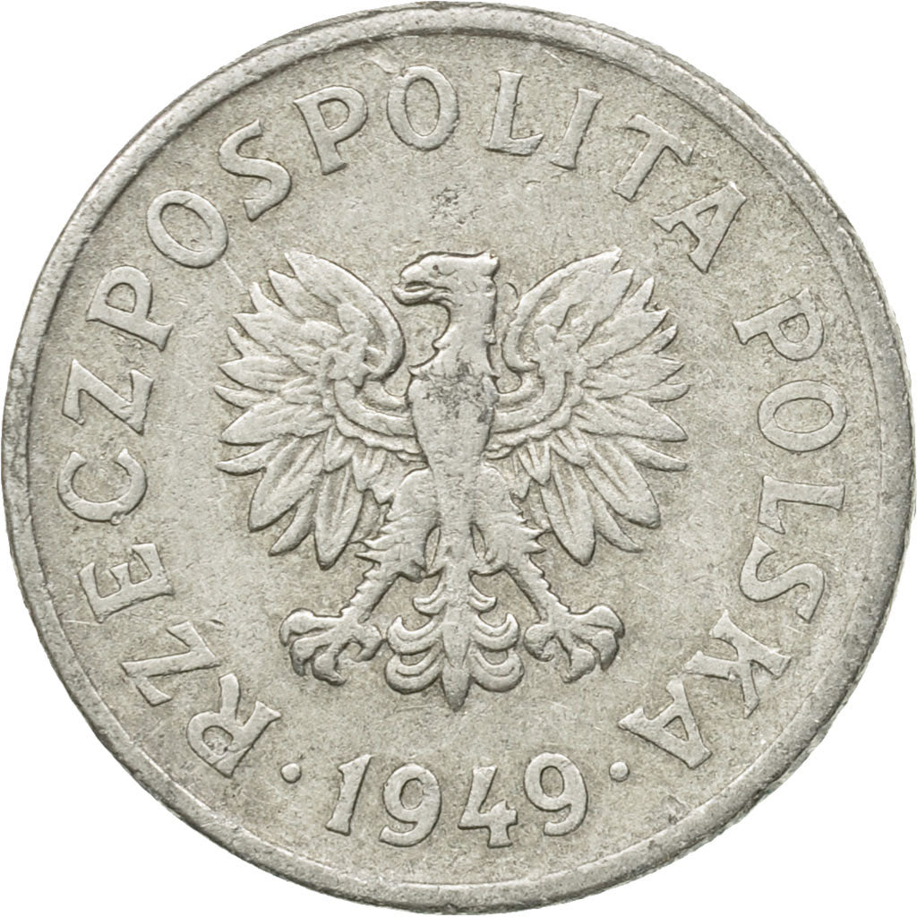Monnaie, Pologne, 20 Groszy, 1949, Warsaw, TTB, Aluminium, KM:43a