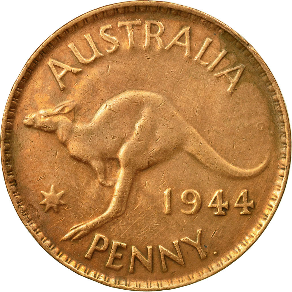 Coin, Australia, George VI, Penny, 1944, VF(20-25), Bronze, KM:36