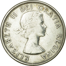 Coin, Canada, Elizabeth II, 50 Cents, 1961, Royal Canadian Mint, Ottawa