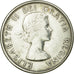 Coin, Canada, Elizabeth II, 50 Cents, 1961, Royal Canadian Mint, Ottawa