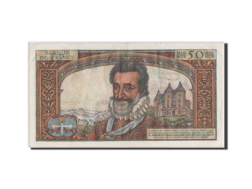 Banconote, Francia, 50 Nouveaux Francs, 50 NF 1959-1961 ''Henri IV'', 1959, BB+