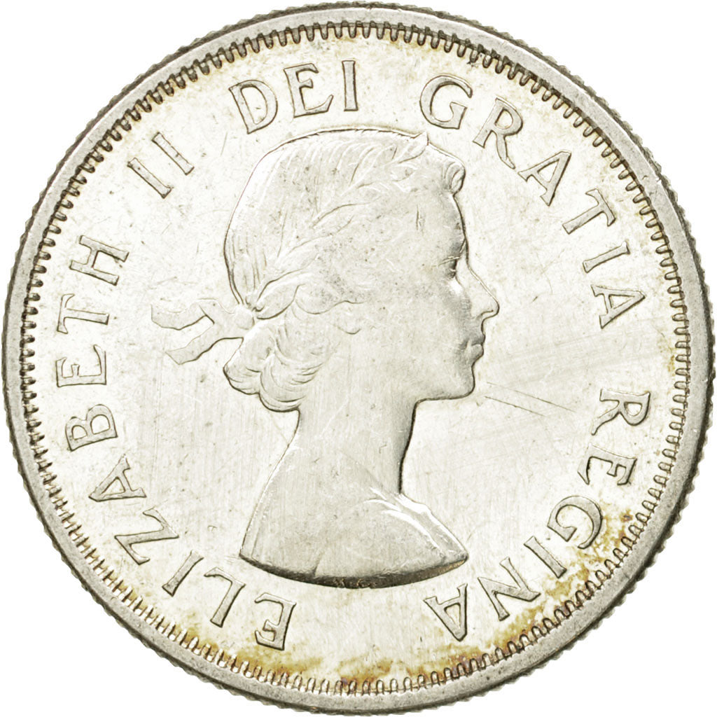 Coin, Canada, Elizabeth II, 25 Cents, 1959, Royal Canadian Mint, Ottawa