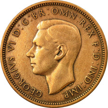 Coin, Great Britain, George VI, 1/2 Penny, 1938, EF(40-45), Bronze, KM:844