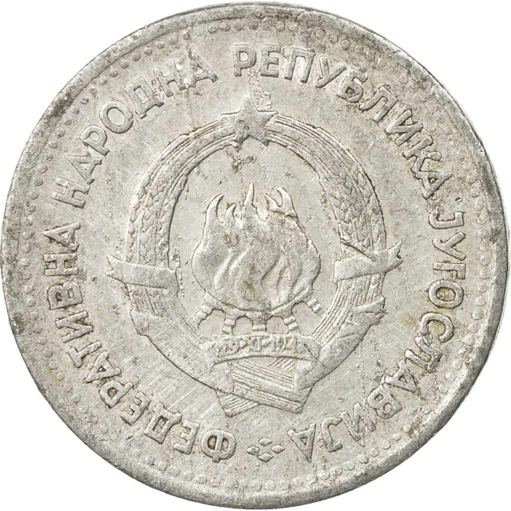 Coin, Yugoslavia, Dinar, 1953, VF(20-25), Aluminum, KM:30