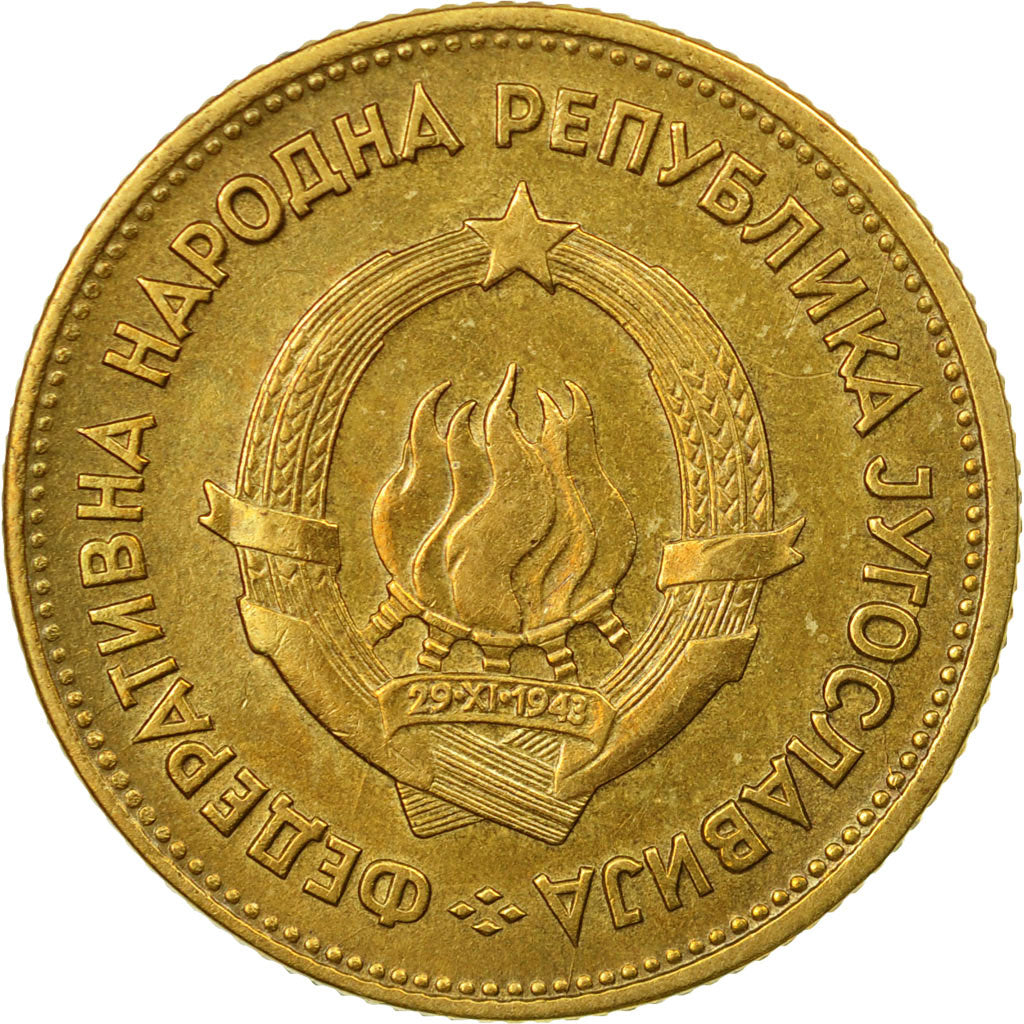 Coin, Yugoslavia, 20 Dinara, 1955, EF(40-45), Aluminum-Bronze, KM:34