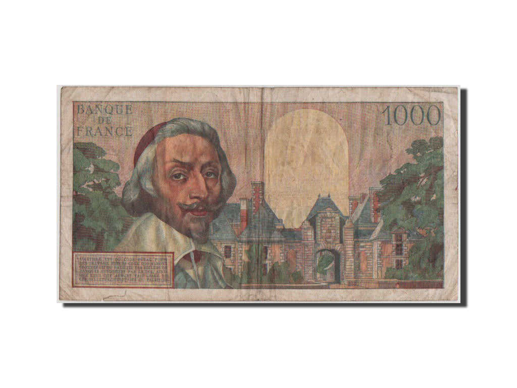 France, 10 NF / 1000 Francs Richelieu 1957, 7.3.1957, Pick 138