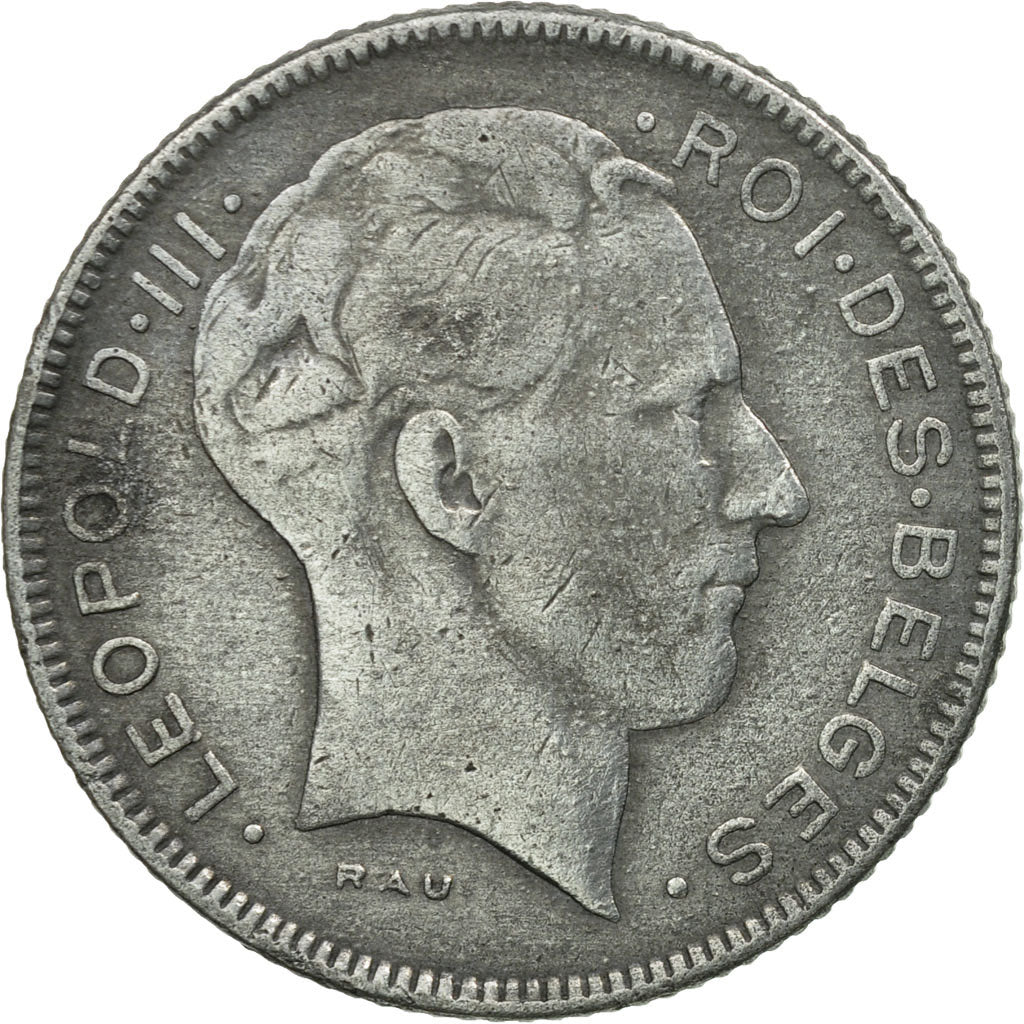Coin, Belgium, 5 Francs, 5 Frank, 1941, EF(40-45), Zinc, KM:129.1